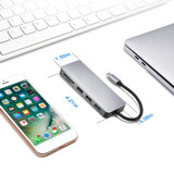 for MECO 7 in 1 Type C Hub USB C to 4K HDMI USB3.0 TF SD Card Reader With Type C PD Charging Port