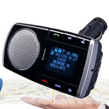 Wireless Bluetooth Car Kit 2.1A Car Charger Hands Free FM Transmitter MP3 Music Player USB LED Screen with Remote Control Hot