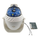 White ABS High Precision LED Light Electronic Vehicle Car Compass Navigation Sea Marine Military Car Boat Ship Compass