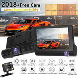 4.0'' IPS HD 1080P Dual Lens Car DVR Video Recorder Auto Registrator Dash Cam DVRS Digital Camcorder + Reverse Backup Camera