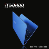 14 inch Windows 10 laptop Metal Notebook computer Red Blue color 8GB RAM intel gaming laptops iTSOHOO Quad core Apollo ultrabook