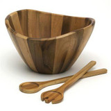Acacia Salad Set with Servers