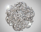 Bridal Crystal Vintage Brooch