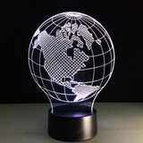 Colour Changing World Map (America) Shape Led Table Lamps