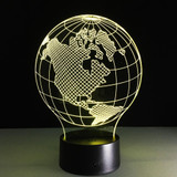 Colour Changing World Map (America) Shape Led Table Lamps