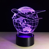 Colour Changing 3D Airplane Shape Led Table Lamps
