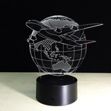 Colour Changing 3D Airplane Shape Led Table Lamps