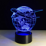 Colour Changing 3D Airplane Shape Led Table Lamps