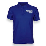Airbus A330 & Text Designed Polo T-Shirts
