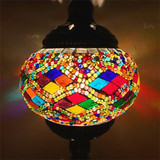 LukLoy Colored Glass Pendant Lights For Dining Room Led Hanging Lamp Kitchen Hanging Light Decorative lamp Shades Vintage Light
