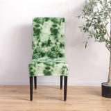 Tie Dye Chair Cover Spandex Stretch Elastic Slipcovers Floral Plain Dyed Chair Covers For Dining Room Wedding Banquet Hotel