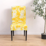 Tie Dye Chair Cover Spandex Stretch Elastic Slipcovers Floral Plain Dyed Chair Covers For Dining Room Wedding Banquet Hotel