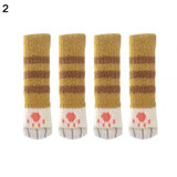 4Pcs Bar Dining Kitchen Pub Chair Furniture Leg Table Foot Mat Pad Cover Sleeves Home Decor Table Foot Cover