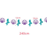 Little Mermaid Party Decoration Mermaid Balloon Banner Supplies Mermaid Birthday Party Favors Kids Birthday Parties Decorations