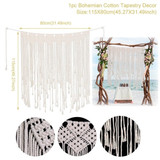 Rustic Wedding Decor Macrame Curtain Tapestry Backdrop Wedding Decoration For Wedding Events Party Supply Wedding Wall Hanging