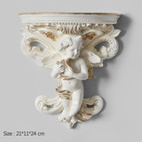 European Creative Angel Wall Decoration Resin Angel Wall Rack Home Decoration Accessories Living Room Wall Craft Ornaments