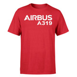 Airbus A319 & Text Designed T-Shirts