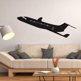 Climbing Business Jet Designed Wall Sticker