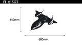 Supersonic Fighter Jet Designed Wall Sticker