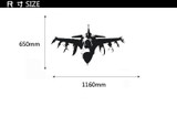 Crusing Fighting Falcon 16 Designed Wall Sticker
