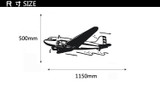 Amazing Old Airplane Designed Wall Sticker