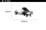 Old Propeller Airplane Designed Wall Sticker