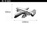 Retro Old Airplane Designed Wall Sticker