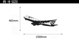 Departing Boeing 747 Designed Wall Sticker