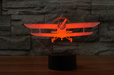 Old Propeller Airplane Designed 3D Lamps
