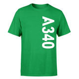 A340 Side Text Designed T-Shirts