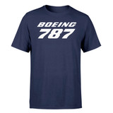Boeing 787 & Text Designed T-Shirts