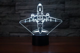 Taking Off Aircraft Designed 3D Lamps