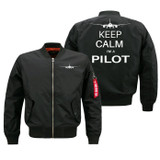 Keep Calm I'm a Pilot Designed Pilot Jackets (Customizable)
