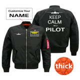 Keep Calm I'm a Pilot Designed Pilot Jackets (Customizable)
