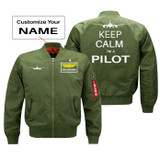 Keep Calm I'm a Pilot Designed Pilot Jackets (Customizable)