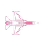 F16 Fighting Falcon Designed Wall Stickers
