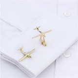 Stylish Airplane Shaped Cuff Links