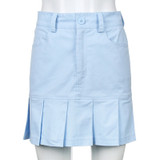 Pleated Mini Skirt