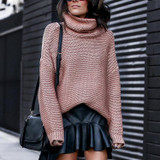 Women's Long Sleeve Turtleneck Sweater