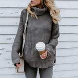 Women's Long Sleeve Turtleneck Sweater
