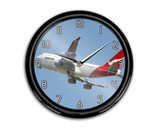 Departing Qantas Boeing 747 Printed Wall Clocks