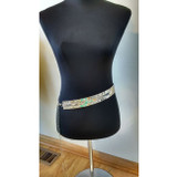 Silver Adjustable Flat Chain Belt