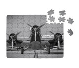 Face to Face to 3 Engine Old Airplane Printed Puzzles