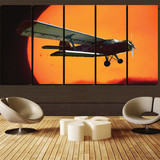 Amazing Antonov-2 With Sunset Printed Canvas Prints (5 Pieces)