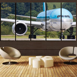 Face to Face with Korean Airlines Boeing 777 Printed Canvas Prints (5 Pieces)