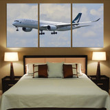 Cathay Pacific Airbus A350 Printed Canvas Posters (3 Pieces)