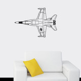 Very Detailed Superjet Designed Wall Sticker