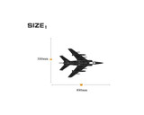 Detailed Superjet from Above Designed Wall Sticker