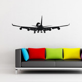 Landing Boeing 747 from Behind Designed Wall Sticker