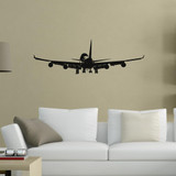 Landing Boeing 747 from Behind Designed Wall Sticker